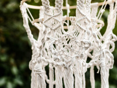 DIY Macrame Chandelier Tutorial - such a cute boho decoration