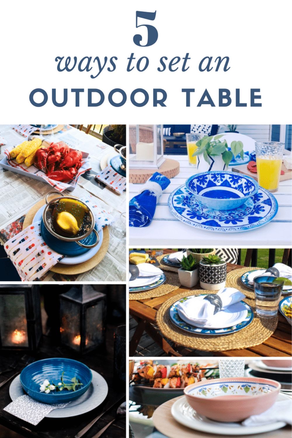 outdoor table setting ideas