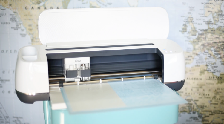 cut your design out of hot melt adhesive