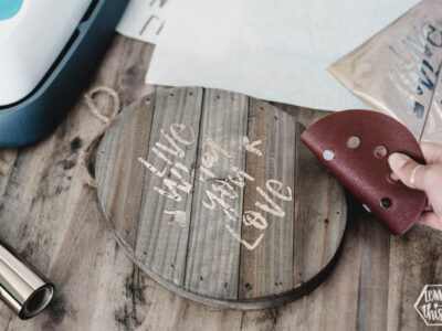Use sandpaper to give an aged look