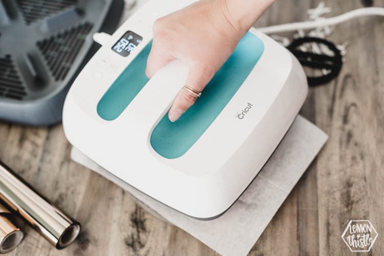 Use parchment to protect the design when ironing