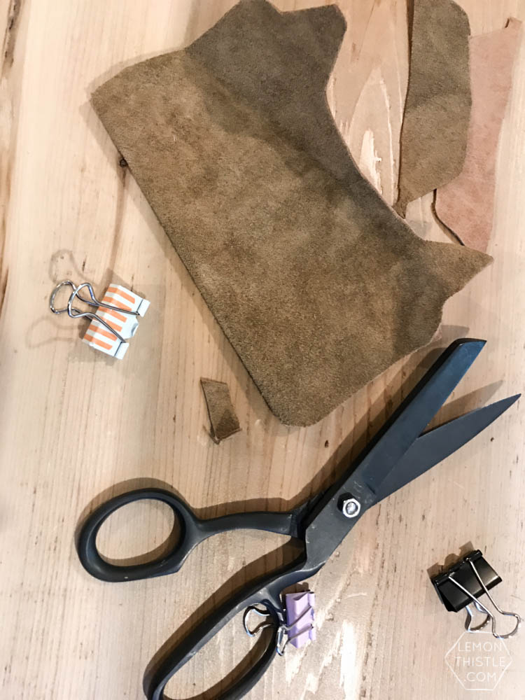 DIY Leather cat pouch