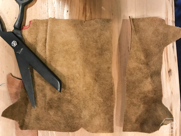 DIY Leather cat pouch