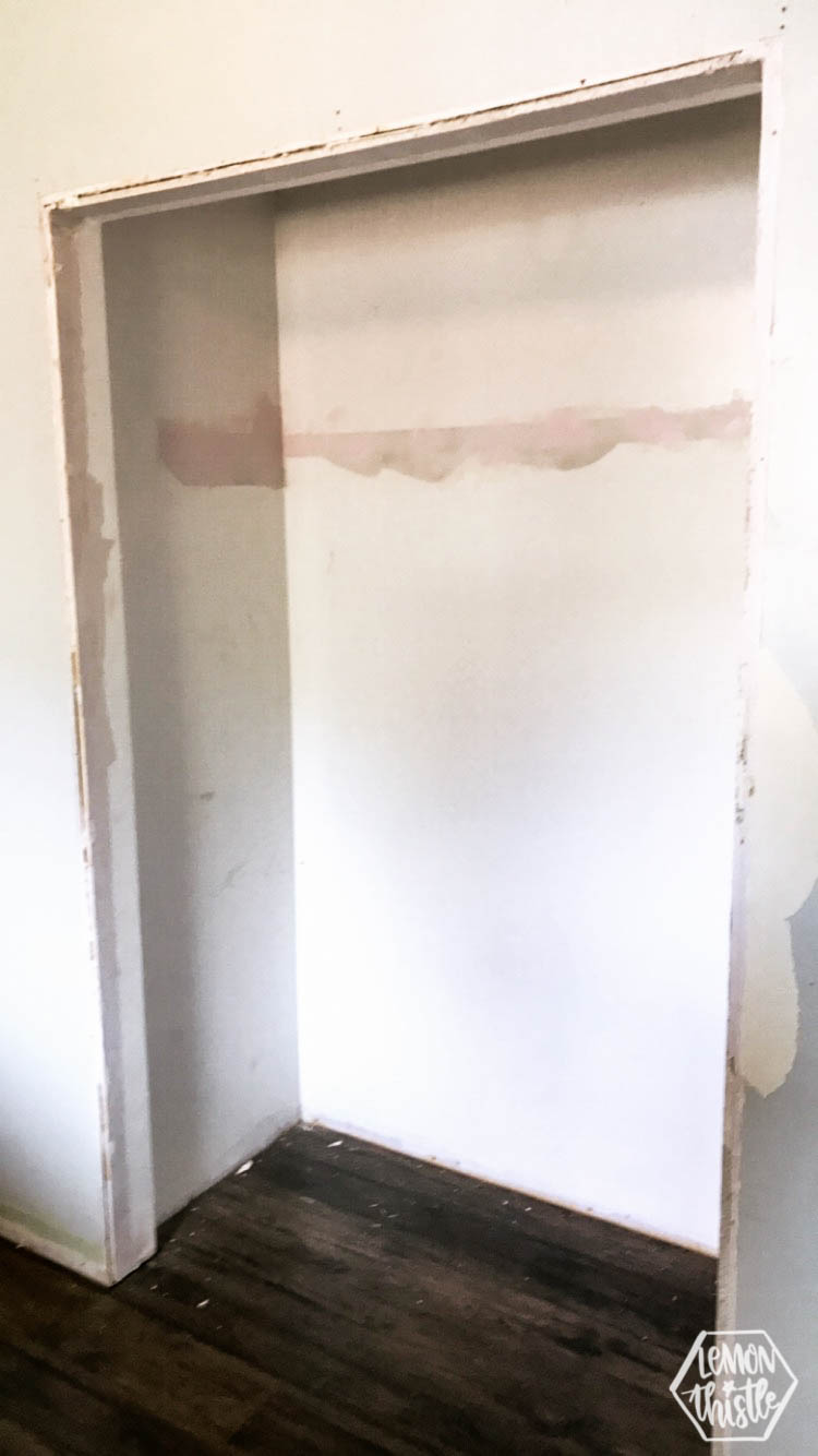 Take it down to the drywall