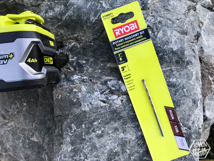DIY Modern Address Rock for Curb Appeal / How to drill into rock