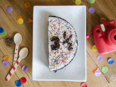 A half cake for a half birthday tradition!