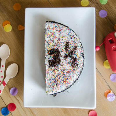 A half cake for a half birthday tradition!