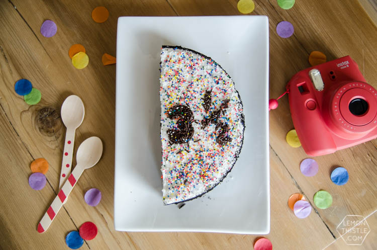 A half cake for a half birthday tradition!