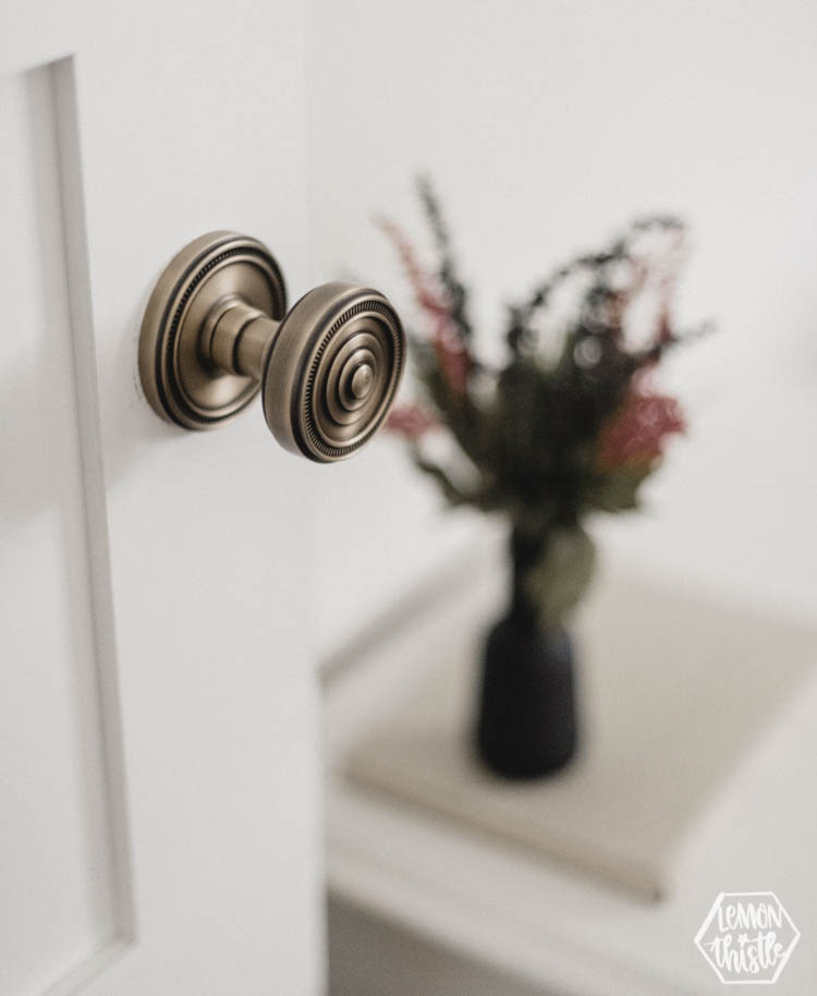 Cute kids room - beautiful brass door knob