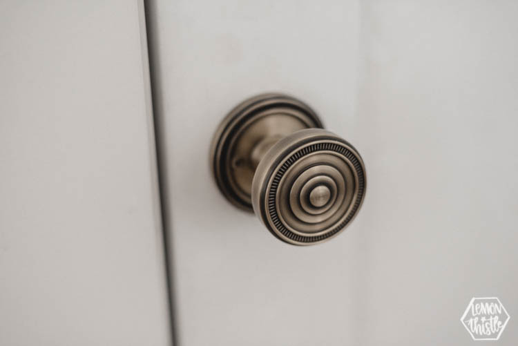 intricate vintage brass door knob