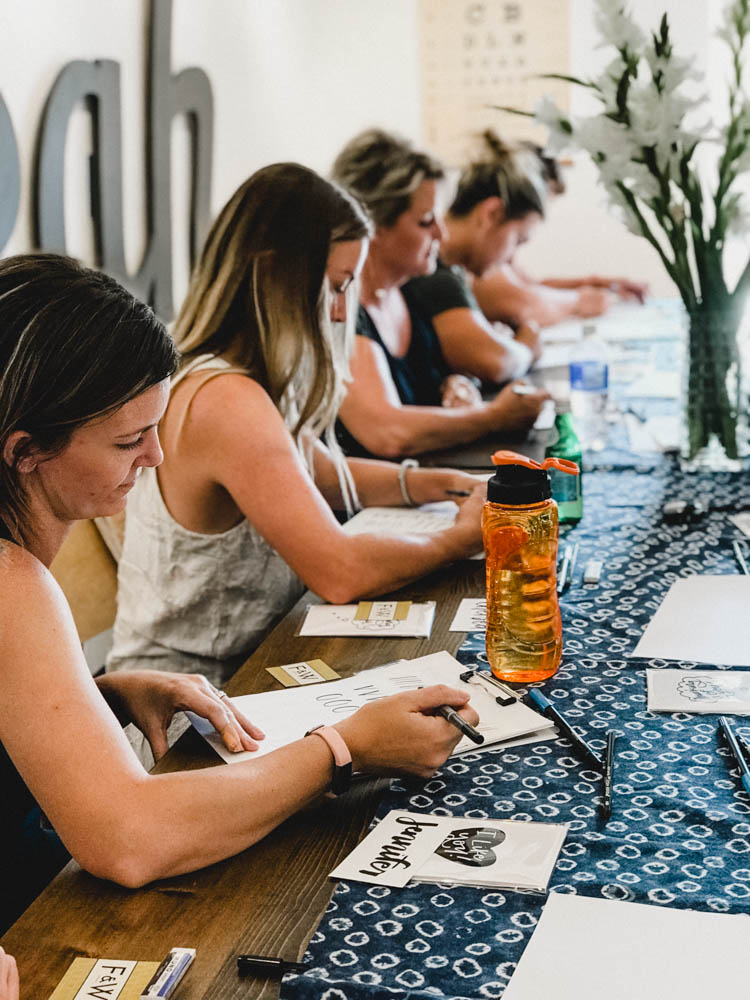 Brush lettering workshops! If you've wanted to learn hand lettering #kamloops