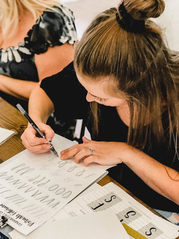 Brush lettering workshops! If you've wanted to learn hand lettering #kamloops