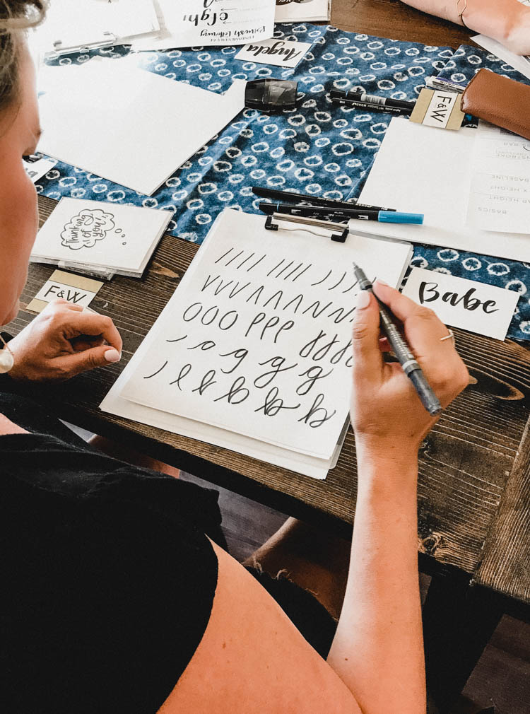 Brush lettering workshops! If you've wanted to learn hand lettering #kamloops