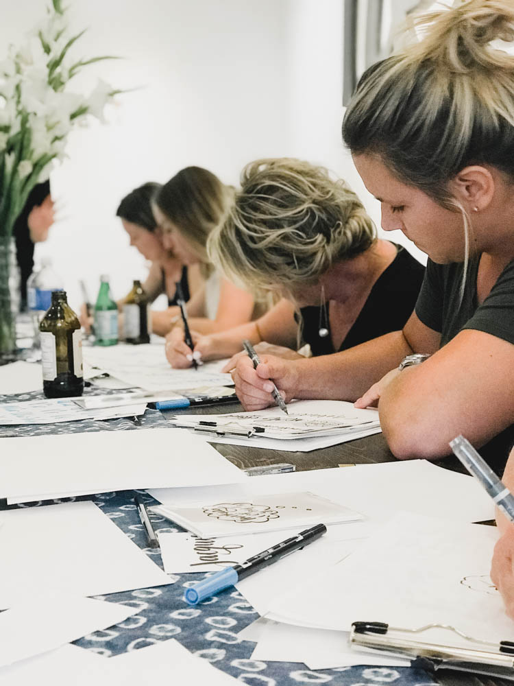 Brush lettering workshops! If you've wanted to learn hand lettering #kamloops