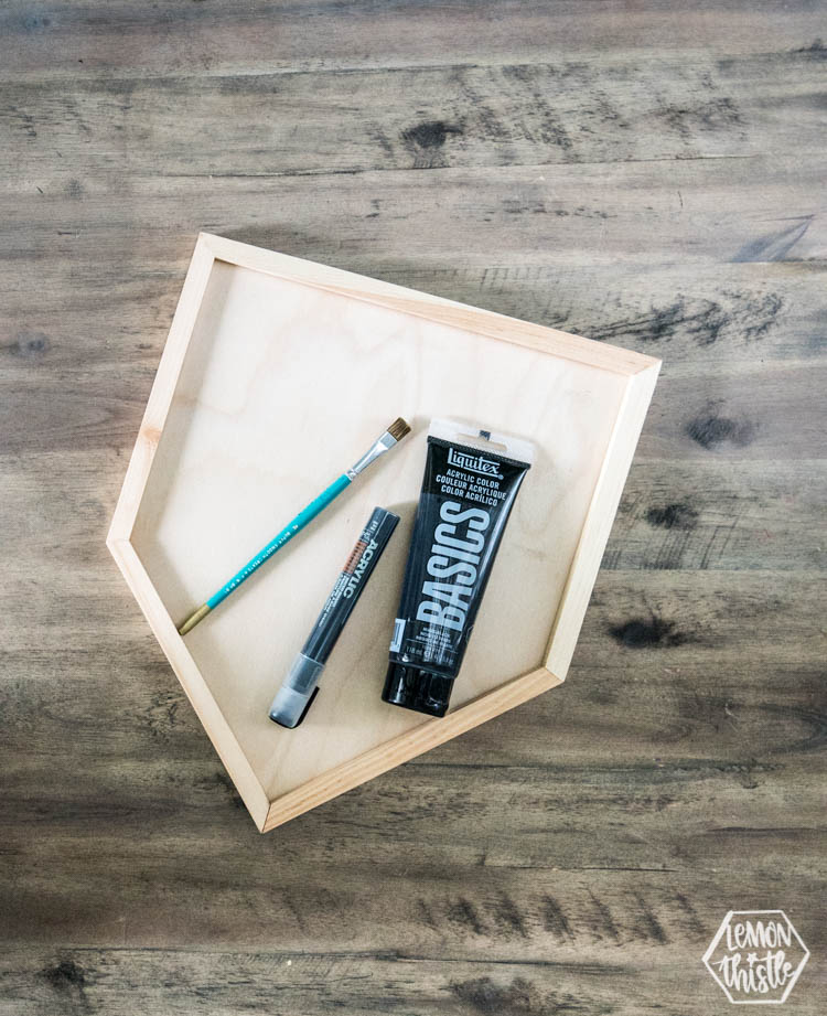 Be Brave Wooden Pennant DIY LT-1809131