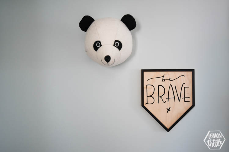 Be Brave Wooden Pennant DIY