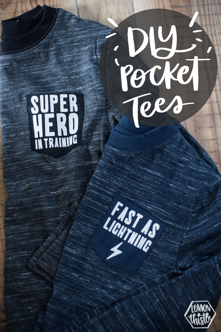 DIY Pocket Tees with Cricut