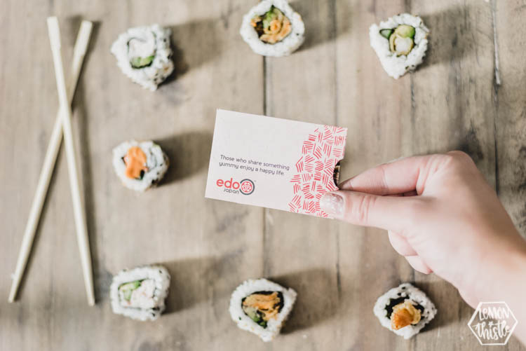 Gift card giveaway on Instagram for Edo Japan!