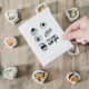 I'll roll with you! Free printable sushi card
