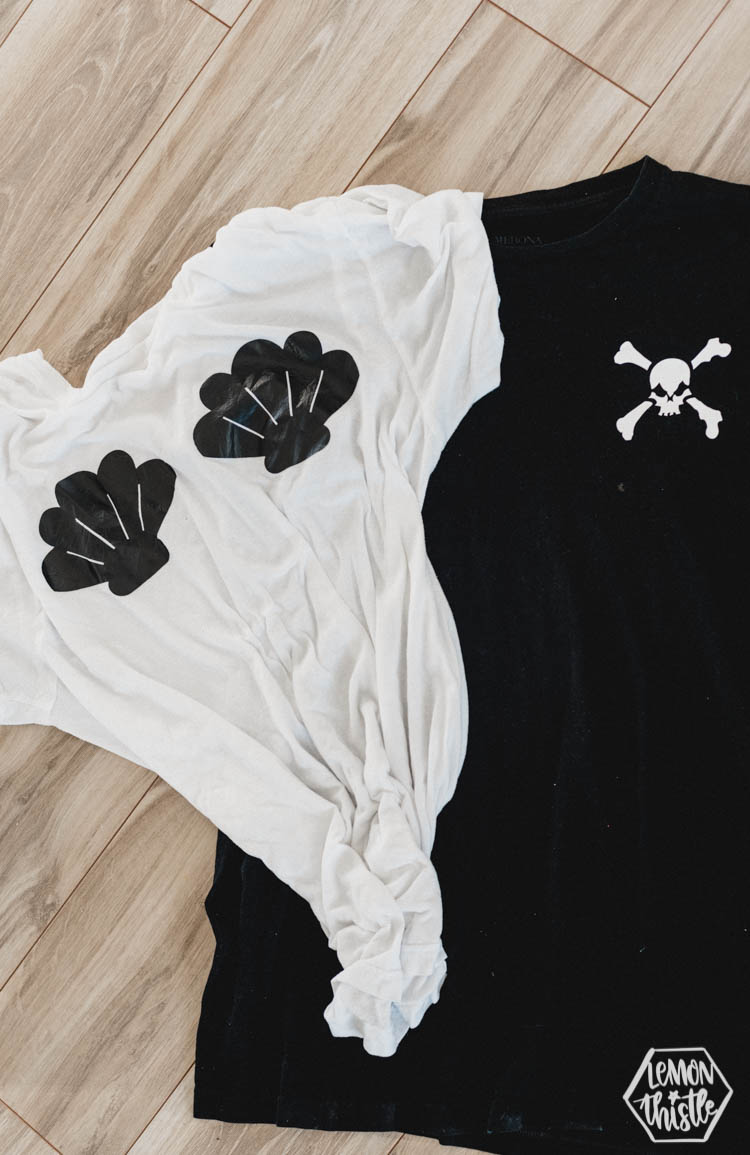 Lazy Pirate and Mermaid costumes for a family costume