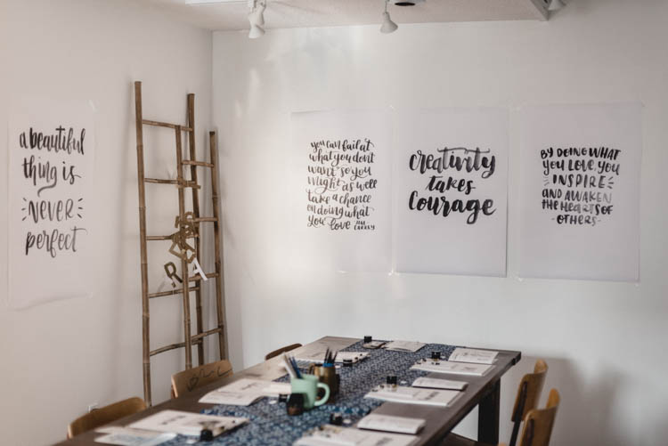 Brush lettering workshops! If you've wanted to learn hand lettering #kamloops