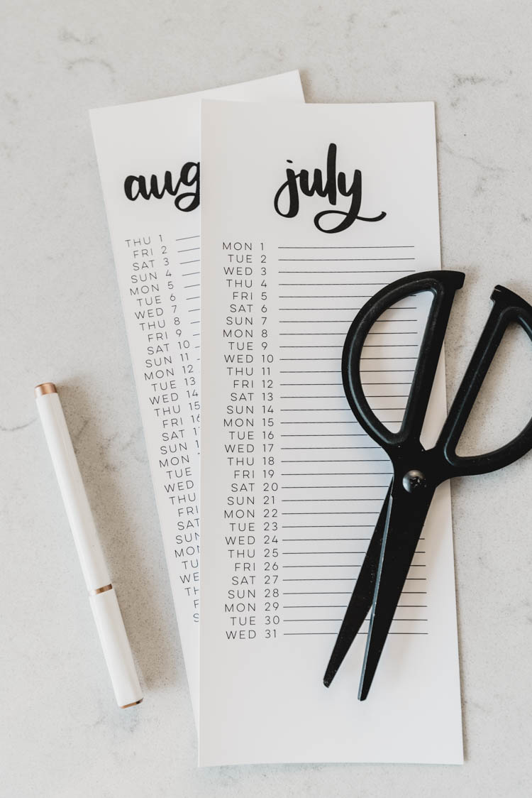 2019 Calendars - Free Printable list style calendars- 4 DIFFERENT STYLES