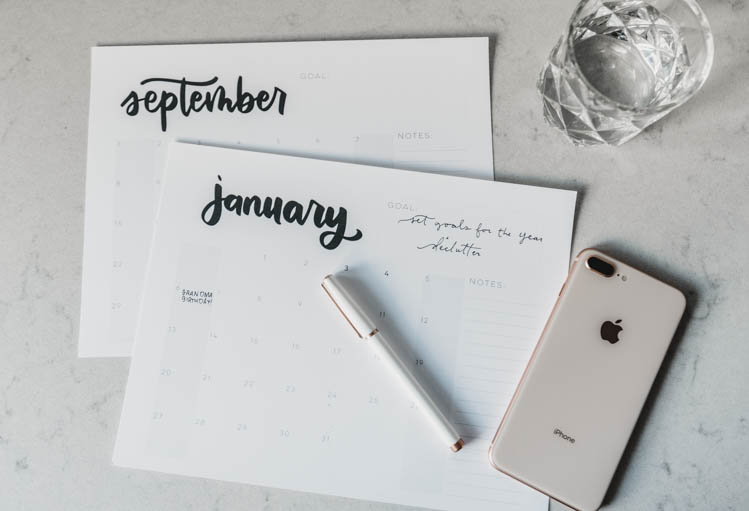 2019 calendars free printable 4 styles lemon thistle white calendars