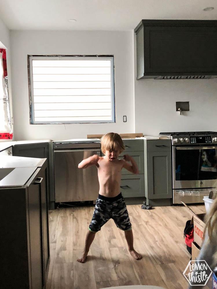 Kitchen Remodel UPDATE -flooring is in!