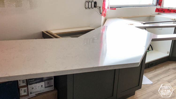 Quartz Countertop Install! Kitchen Remodel progress update