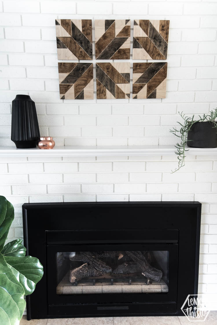 30 MINUTE DIY Stained Wood Art- with wooden quilt blocks