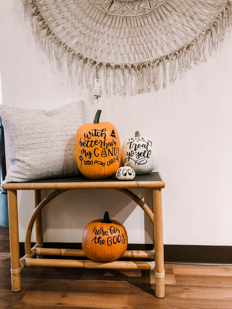 Halloween Hand Lettered Pumpkins