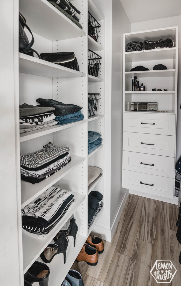Master Closet Makeover - Before and After 