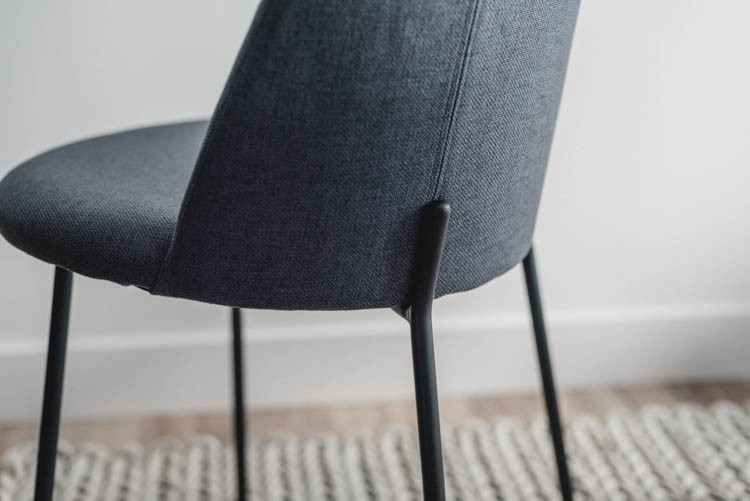 Perfect modern fabric dining chair