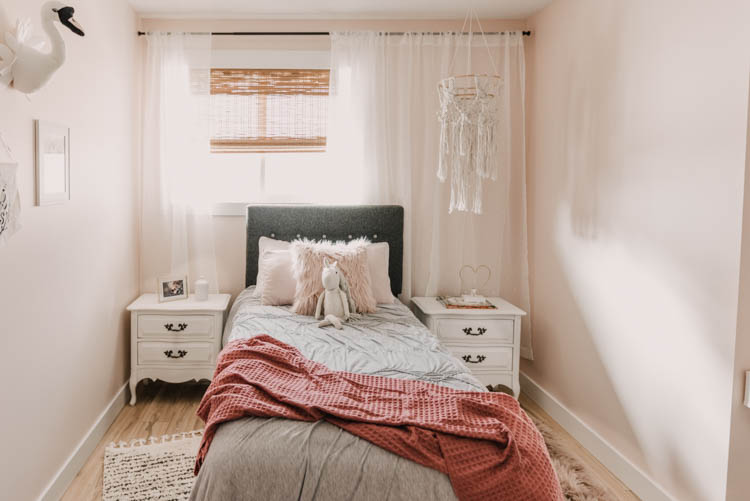 Little Girls Pink Bedroom full of DIY touches
