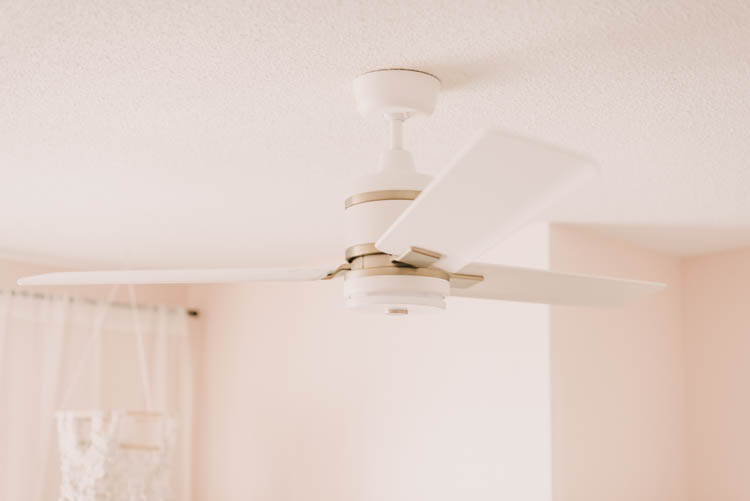 Ceiling fan in kids bedroom