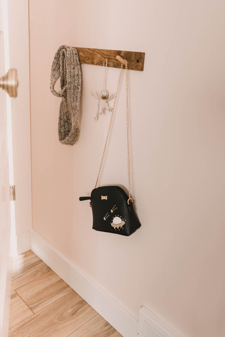 Sweet $5 coat rack for a kids room!
