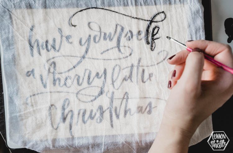 DIY Hand Lettered Pennants for the holidays