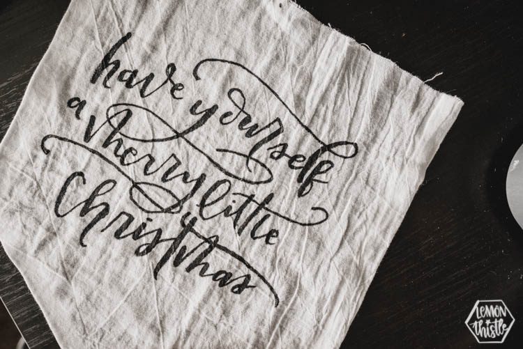 DIY Hand Lettered Pennants for the holidays