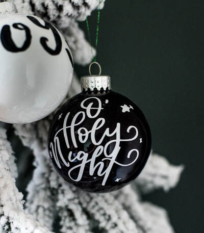 DIY Handlettered Ornaments- 3 ways to make them