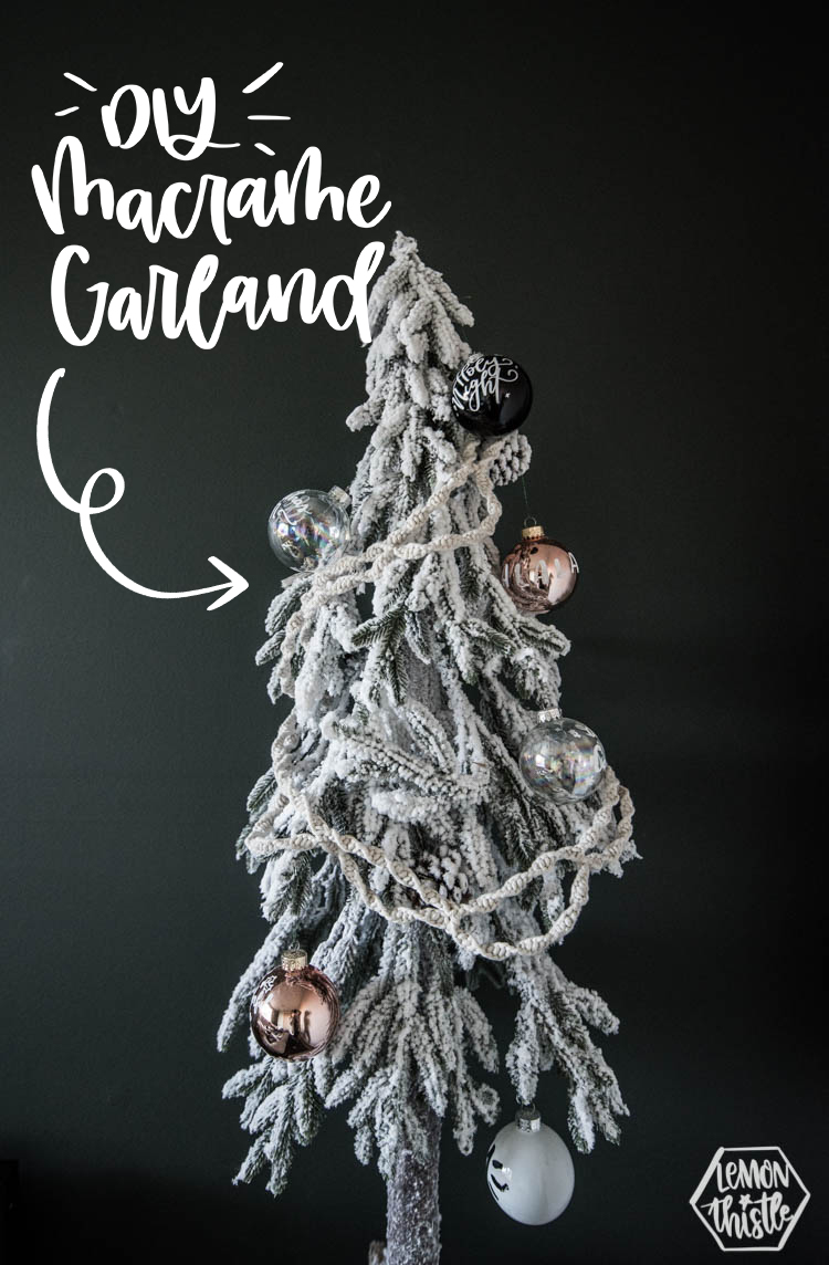 DIY Macrame Garland for a Christmas tree... or just for your house!