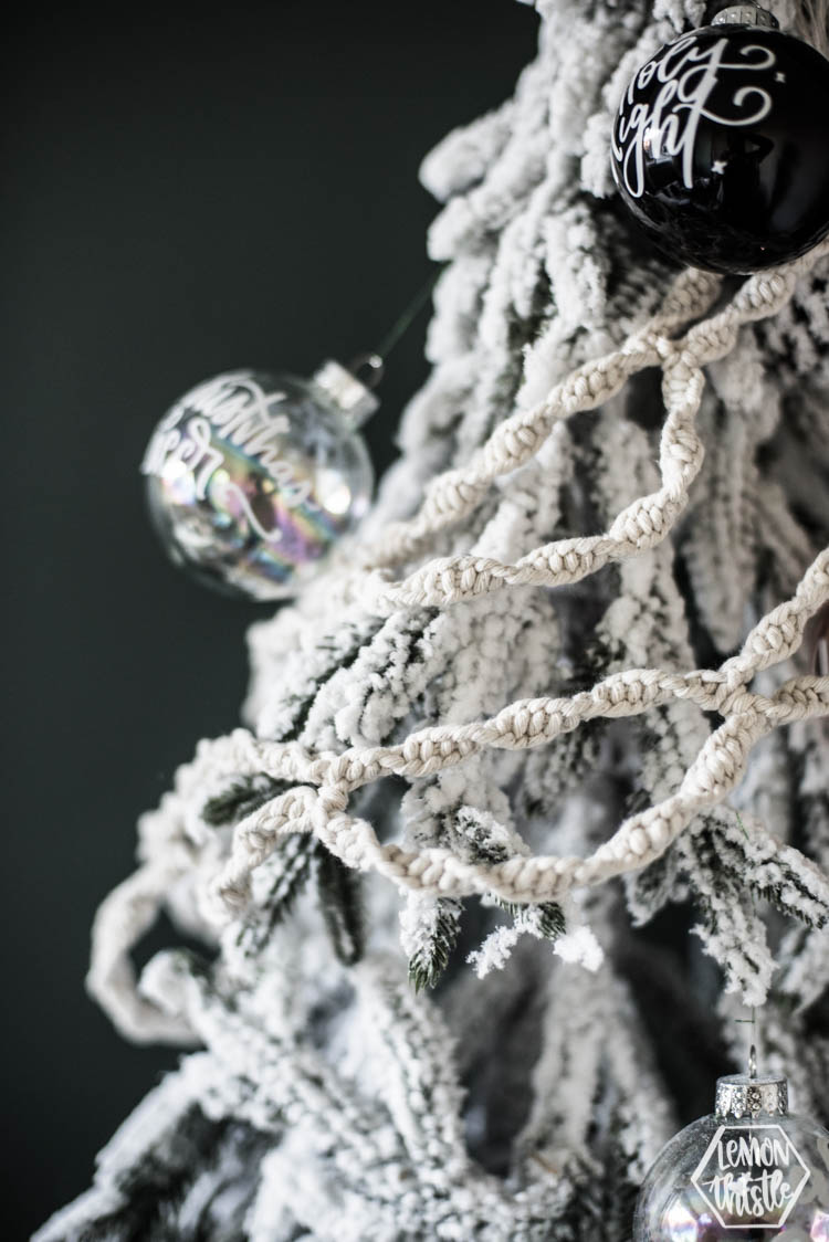 DIY Macrame Garland for a Christmas tree... or just for your house!