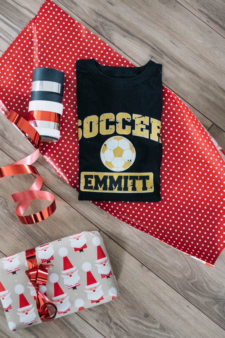 Personalized soccer shirt- so fun! 