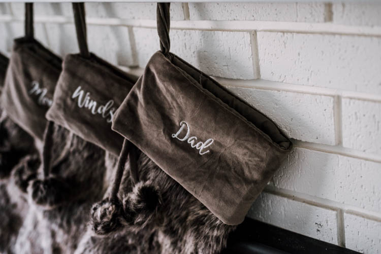 Personalized Fur Christmas stockings