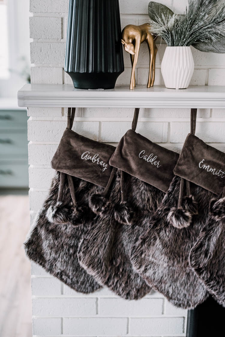 Personalized Fur Christmas stockings