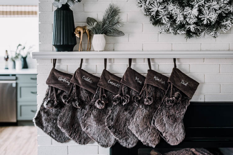 Personalized Fur Christmas stockings