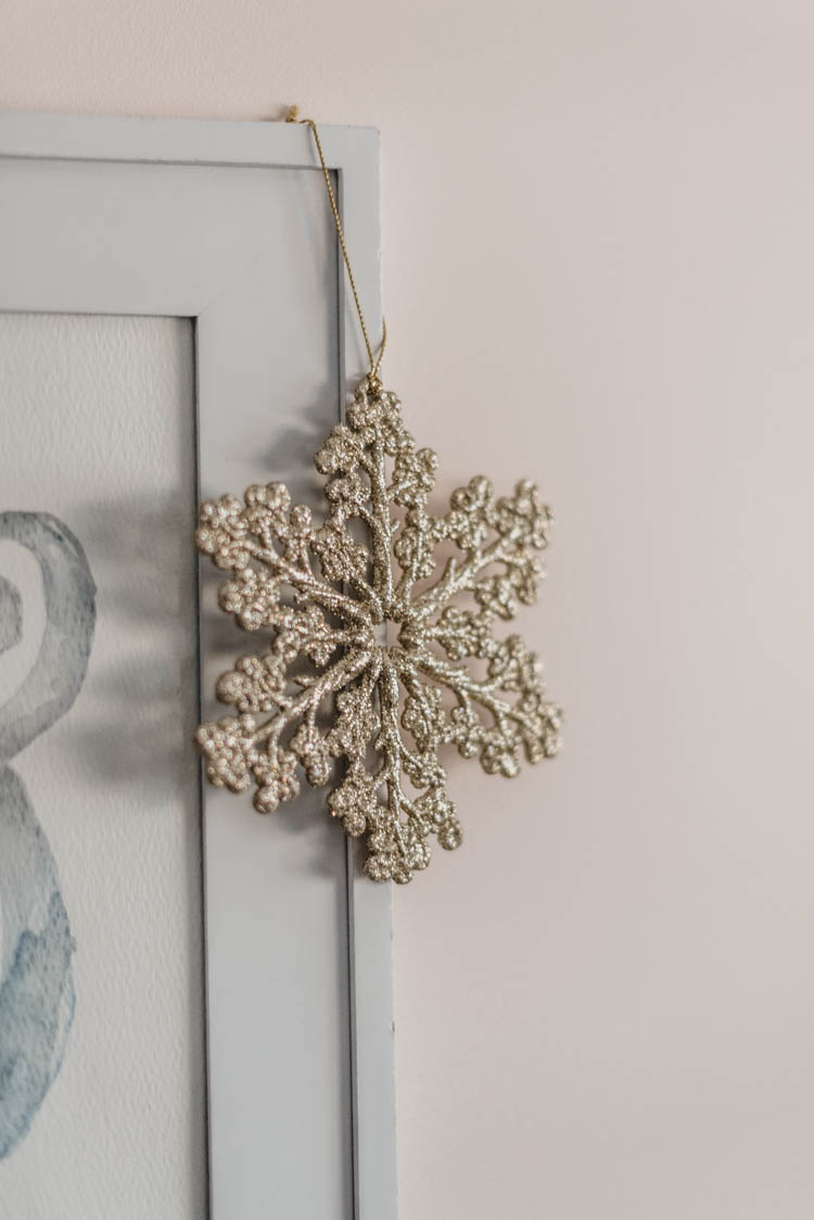 Hanging christmas ornaments off of everything