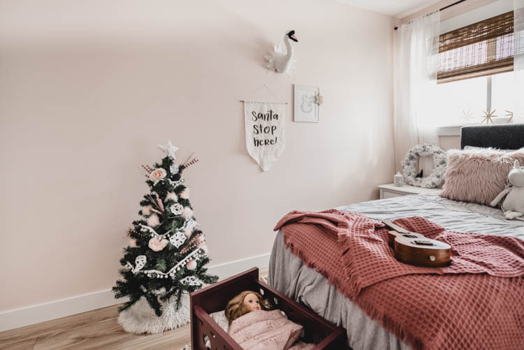 Girly Christmas Bedroom Pink Holiday Decor Lemon Thistle