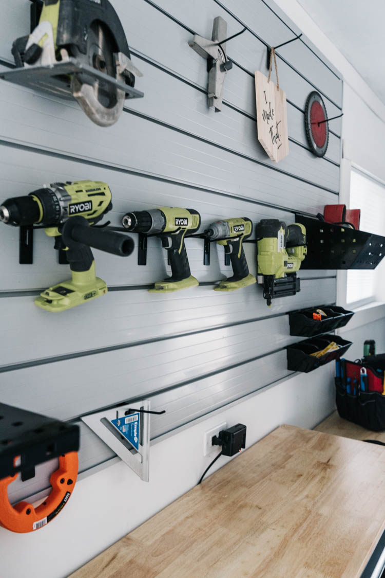 Track Wall for Tool Storage
