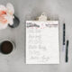 Free Printable Hand Lettering Practice Sheet (Love Bug in 6 styles)