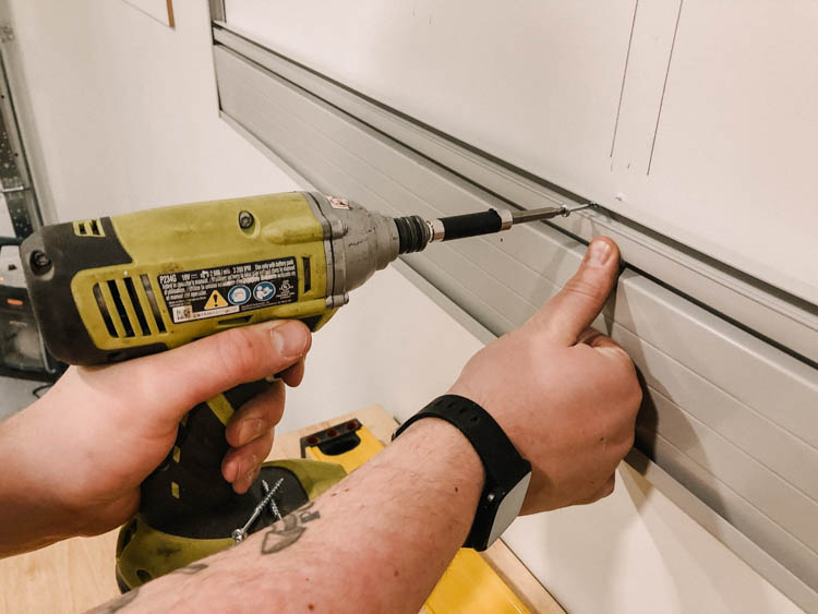 Where to screw when installing slat wall